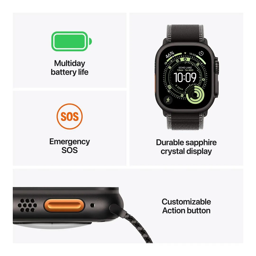 Смарт часовник Apple Watch Ultra 3 Cellular, 49мм, Син, M/L - iEM.BG 2