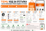 TEMU код за отстъпка – как се използват промо кодове и купони