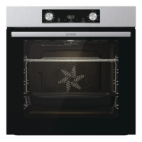 Фурна за вграждане Gorenje BO6737E02X, 77 л, AirFry, Pizza 300°C, SoftOpen, AquaClean, клас A, Инокс