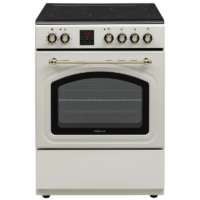 Готварска печка Finlux FLCR 600MD RETRO, електрическа, керамични котлони, 69 l, клас A, шампанско