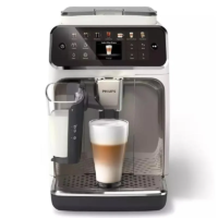 Кафеавтомат Philips EP4443/70 LatteGo, Series 4400, 12 напитки, 15 bar, керамична мелачка, бяло/сребристо