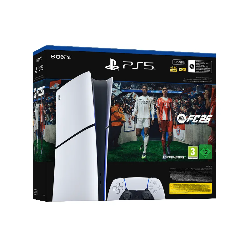 PlayStation 5 Digital Edition + EA Sports FC 26 – Новото лице на дигиталния гейминг в 4K Ultra HD