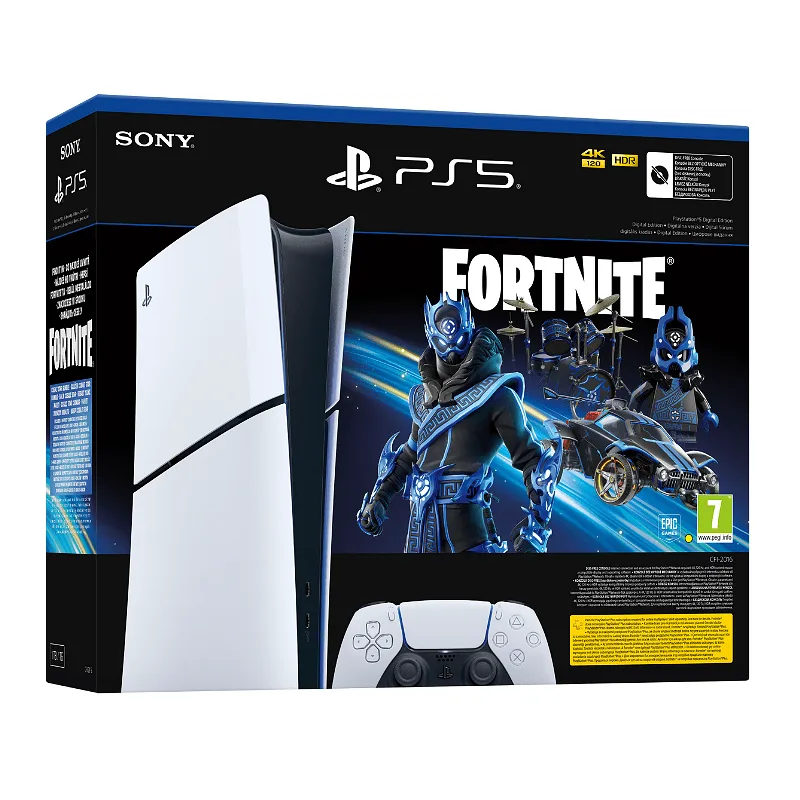 PlayStation 5 Slim Digital Edition + Fortnite Cobalt Star | Цена 799,00