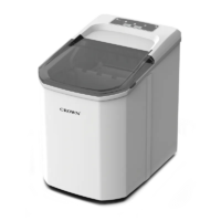 Ледогенератор Crown ICM-525W, бял, 10–12 kg/24 h, 1.5 l резервоар, самопочистване, S и L размер кубчета