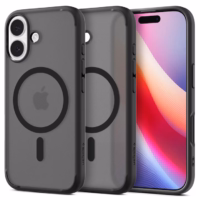 Защитен калъф Ultra Hybrid за iPhone 17, TPU силикон, матово черен