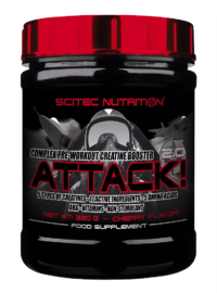 SCITEC NUTRITION Attack! 2.0 – мощна креатин матрица за сила, издръжливост и мускулна подкрепа