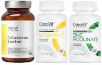 OSTROVIT Immune Support Stack – Colostrum, Vitamin C и Zinc Picolinate в един комплект